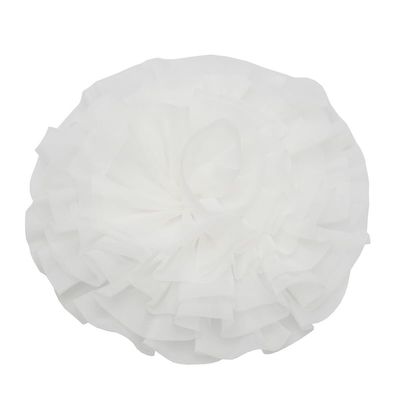 1PCS Bride Wedding Decoration Wedding Dress Corsage Chest Back Flowers Big Props Beautiful Flowers Wedding Dress Accessories (30CM, White)