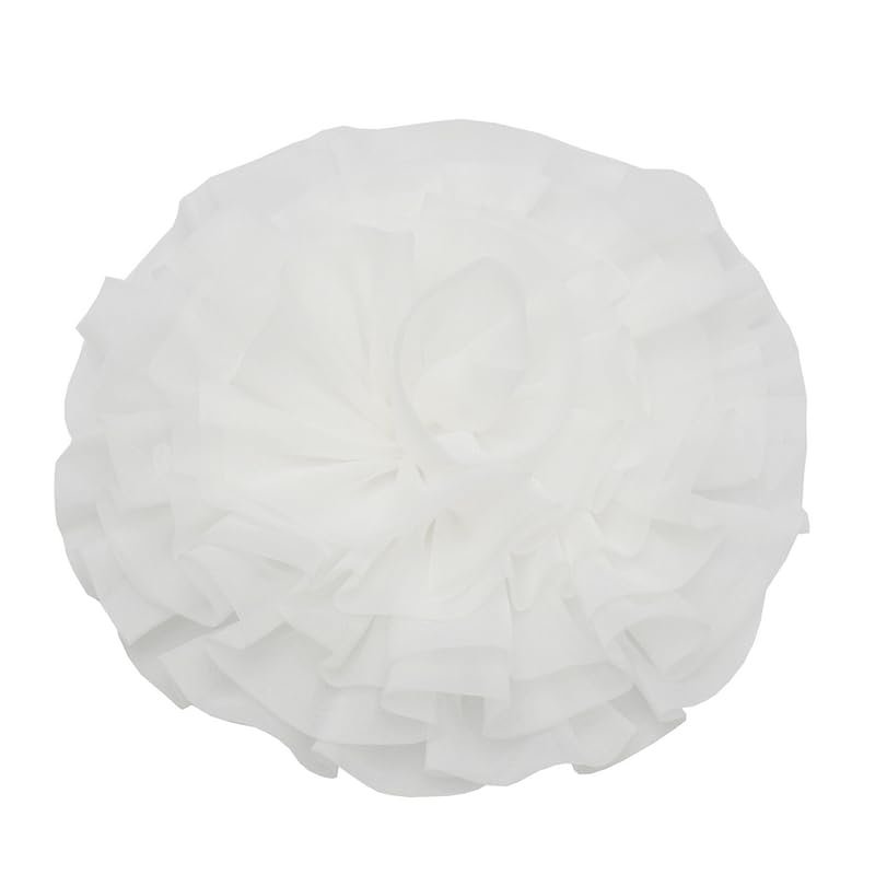 1PCS Bride Wedding Decoration Wedding Dress Corsage Chest Back Flowers Big Props Beautiful Flowers Wedding Dress Accessories (30CM, White)