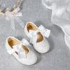 Otter MOMO Toddler/Little Girls Mary Jane Ballerina Flats Shoes Slip-on School Party Dress White Shoes Size 7 view 4