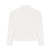 Cropped Blazer for Women Business Casual Suit Jacket Fashionable 3/4 Sleeve Open Front Cardigan OL Work Office Coat White view 4