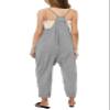 Cnkwei Girls' Casual Sleeveless Jumpsuits Spaghetti Strap Loose Romper Long Pants with Pockets view 3