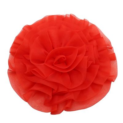 1PCS Bride Wedding Decoration Wedding Dress Corsage Chest Back Flowers Big Props Beautiful Flowers Wedding Dress Accessories (30CM, Red)