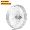 MICARGI 29"*4.0 Beach Cruiser Bicycle Coaster Brake Wheelset, Polish Front Rim Width 75 mm and Rear Rims Width 95 mm Set view 4