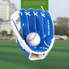 Baseball Glove, Catcher Gloves, Soft PU Leather Durable Adjustable Baseball Training Gloves, Suitable for Youth/Adult and Beginner Outdoor Sports Training (Gray : Blue, Size : 12.5 inches) view 2