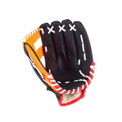 Baseball Glove, Baseball Softball Mitt with Ball, Ergonomic Design - Comfortable and Durable Baseball Mitt for Kids Youth Adults Training and Beginner (Gray : Orange, Size : 12.5 inches)