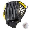 Baseball Glove for Kids/Youth/Adult, Softball Gloves, Sports Batting Gloves PU Leather Left Hand Glove, Right Hand Throw (Gray : Yellow, Size : 10.5 inches) view 3