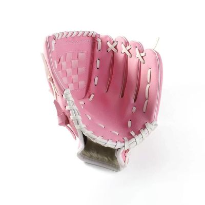 Baseball Gloves, Softball Gloves, Catcher Gloves,Suitable for Youth/Adult and Beginner Outdoor Sports Training (Gray : Pink, Size : 11.5 inches)