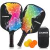 WILDKEN Pickleball Paddles Set of 2, 7.9oz Lightweight, USAPA Approved Fiberglass Paddles with 2 Pickleballs & 1 Bag view 1