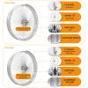 MICARGI 26"*4.0 Beach Cruiser Bicycle Disc Brake Wheelset, Polish Front and Rear Rims Set view 2