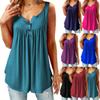 Fashion T Shirt Women T-Shirt Summer Top Tee Casual Sleeveless Sexy Tshirt Elegant Haut Femme Camisetas Mujer Sleeveless-Blue S view 3