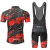 MOXILYN Men Cycling Jersey Set Bike Shorts and Jersey Suit 9D Padded Cycling Bibs MTB Shirts Short Sleeve Bicycle Clothes view 2