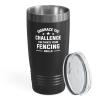 Hobby Tumbler 20oz Black -Fencing Skills - Fencing Lovers Fencer Gifts Sport Fans Coach Swordsman Fighter Friend