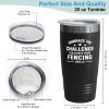 Hobby Tumbler 20oz Black -Fencing Skills - Fencing Lovers Fencer Gifts Sport Fans Coach Swordsman Fighter Friend view 3