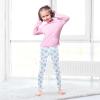Aflyko Christmas Girls' Leggings Bright Snowflake Purple Blue Kids Athletic Pants Dance Tights Yoga Ballet Running Workout New Year Everyday Wear 5T view 2