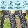2 Pack 24"/26"x 2.125" Bike Tire Folding MMountain Bike Replacement Bicycle Tire (24"/2 Tires 2 Tubes) view 3