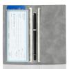 CoBak Premium Leather Checkbook Cover - RFID Blocking, Classic Design, Slim & Durable - Perfect for Personal & Business Checks view 2