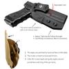 POLE.CRAFT Dermatoglyph Kydex IWB Holster for Glock 17 (Gen 1-5) / Glock 22 Glock 31 (Gen 3-4) - Inside Waistband Concealed Carry Holster - G17 G22 G31 Guns Accessories (Black, Right) view 3
