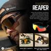 Havoc Racing Reaper Sunglasses - Ansi Z87+ Safety Sunglasses - Tactical-Grade UV400 Protection Anti-Sweat Shades - Red view 2