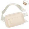 BesTour Fanny Packs for Women Men,Belt Bag,Water-resistant Crossbody Bag with 4 Zipper Pockets,Fashion Waist Packs with Adjustable Strap for Workout/Running/Yoga/Shopping/Hiking,Beige view 1