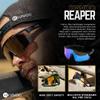 Havoc Racing Reaper Sunglasses - Ansi Z87+ Safety Sunglasses - Tactical-Grade UV400 Protection Anti-Sweat Shades - Blue view 2