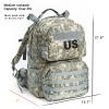 Akmax.cn MOLLE II Medium Tactical Backpack  Authentic Military Rucksack with ABS External Frame, Detachable Side Pouches & Modular Design for Heavy Loads (50L, UCP) view 2