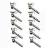 DBMIMPORTERS Marine Boat 3/16" Swageless Cable Wire Railing Toggle Jaw,Stainless Steel, 10Pc view 1