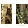 Akmax.cn MOLLE II Medium Tactical Backpack Authentic Military Rucksack with ABS External Frame, Detachable Side Pouches & Modular Design for Heavy Loads (50L, Woodland) view 4