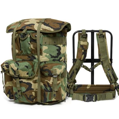 MT Military Alice Pack Large Army Survival Combat ALICE Rucksack Backpack 55L Woodland