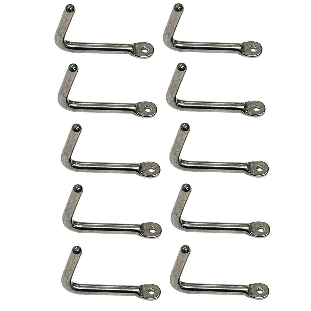 DBMIMPORTERS Marine Boat 5/16" Tack Hook Stainless Steel Rigging Lifting Hook Hardware 10 Pcs
