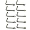 DBMIMPORTERS Marine Boat 5/16" Tack Hook Stainless Steel Rigging Lifting Hook Hardware 10 Pcs view 1