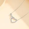 EILEIAC Sparkling Cubic Zirconia Infinity Necklaces for Women,Dainty Gold Adjustable Chain Birthstone Crystals Necklace Anniversary Birthday Jewelry Gifts (S) view 3