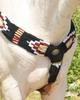 Cheval's International Western Mohair Horse Breast Collar, Handmade Premium Wool & Leather Equestrian Tack, Adjustable, Durable & Comfortable Saddle Breastplate for Horses - Black Full view 2