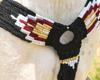 Cheval's International Western Mohair Horse Breast Collar, Handmade Premium Wool & Leather Equestrian Tack, Adjustable, Durable & Comfortable Saddle Breastplate for Horses - Black Full view 3