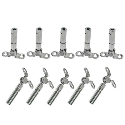 1/8" Stainless Steel Swageless Cable Wire Railing Deck Toggle Marine Boat, 10PCS