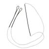 Archery Bowstrings-AMO 58" in 12 Strands, Recurve Bow String Replacement Bowstring for Traditional Longbow, Fast Flight Plus Bow String for Recurve Bow, Universal Archery Equipment view 1