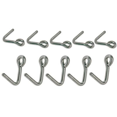 Stainless Steel T316 Marine Boat Downhaul Hook 3/8" Rigging Lifting Hook 10 Pcs