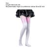 ACSUSS Women's Shiny Leather Wet Look Skinny Stocking Latex Contrast Thigh High Stockings Clubwear Pink&White One Size view 3