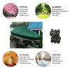 11-27ft Trailerable Boat Covers, 420D Waterproof Oxford Cloth Tear Resistance Personal Watercraft Cover Bass Speedboat V-Shape Jumbo Boat Cover, Green,14to16FT: 530x290cm view 3