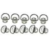 10 Pc Tie Down Anchor Deck Stainless Steel D Ring Anchor Folding Pad Eye 1/4" view 1