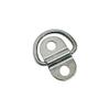 10 Pc Tie Down Anchor Deck Stainless Steel D Ring Anchor Folding Pad Eye 1/4" view 2
