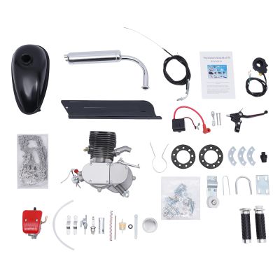 100CC Bicycle Engine Kit, 2-Stroke Motorized Bike Conversion Kit with 36T Sprocket & 0.53Gal Tank, Fits 26" 28" Mountain Beach Bicycles, Max Speed 28mph, DIY Motor Upgrade for Adults (36 Tooth)