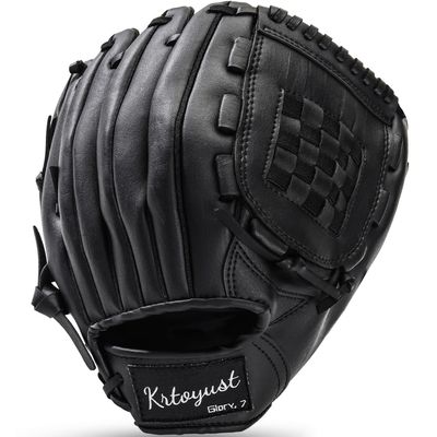 KRTOYUST | Baseball Glove | Performance Composite Leather Baseball Mitts for Adult Youth | Baseball Softball Outfield Infield Mitts (Basket Web, 11.5 Inch, Right Hand Throw)