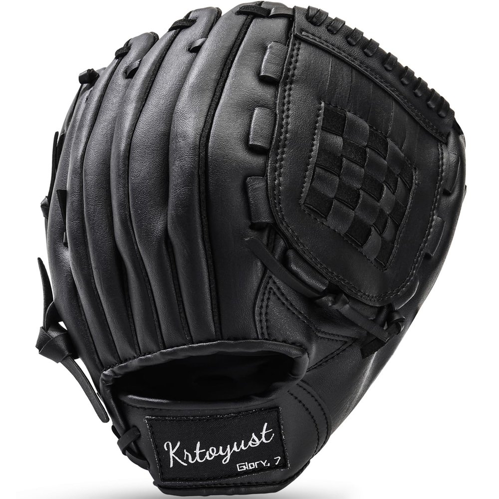 KRTOYUST | Baseball Glove | Performance Composite Leather Baseball Mitts for Adult Youth | Baseball Softball Outfield Infield Mitts (Basket Web, 11.5 Inch, Right Hand Throw)