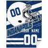 ANTKING Blanket IndianapolisPersonalized Plush Throw Blanket for Men Women Youth Gift view 1