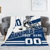 ANTKING Blanket IndianapolisPersonalized Plush Throw Blanket for Men Women Youth Gift view 2