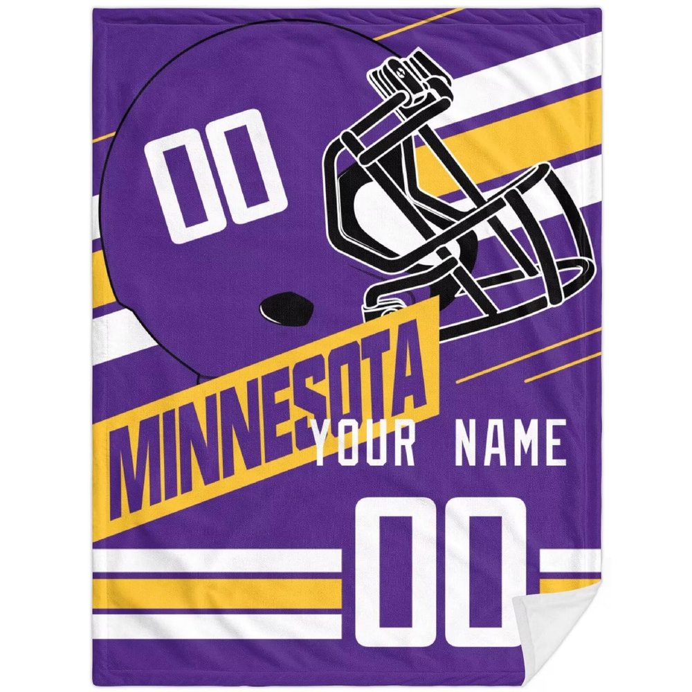 ANTKING Blanket Minnesota Personalized Plush Throw Blanket for Men Women Youth Gift