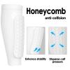 Linkidea Honeycomb Soccer Shin Guard for Youth Adult, Lightweight Football Shin Pad Sleeve, Breathable and Easy to Put On Soccer Protective Leg Pads (1 Pair/White, M) view 2
