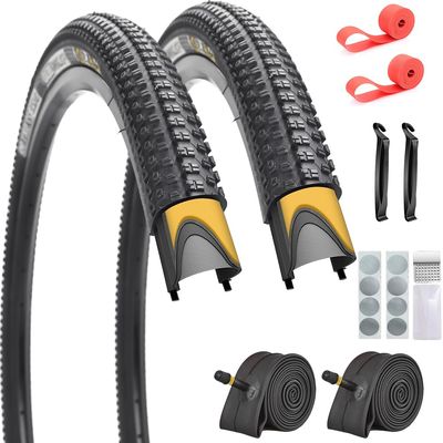 27.5x1.95 Anti-Puncture Tires for Mountain Bikes Bicycles (27.5x1.95, Black)