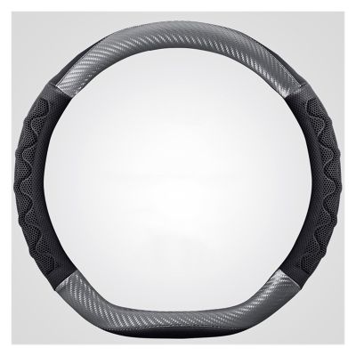 FUERU Car Steering Wheel Cover Set Car Steering Wheel Cover D Type Comfortable Leather Breathable Moisture Removal Car Interior (Color : 5#)
