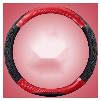 FUERU Car Steering Wheel Cover Set Universal Car Steering Wheel Cover Breathable Leather Waterproof Anti-Wrinkle Car Interior (Color : 3#)